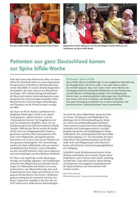 Spina bifida-Woche Seite Ω 5 - HKA: Spendeninformationen ...