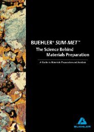 BUEHLERÂ® SUM-METâ¢ The Science Behind Materials Preparation