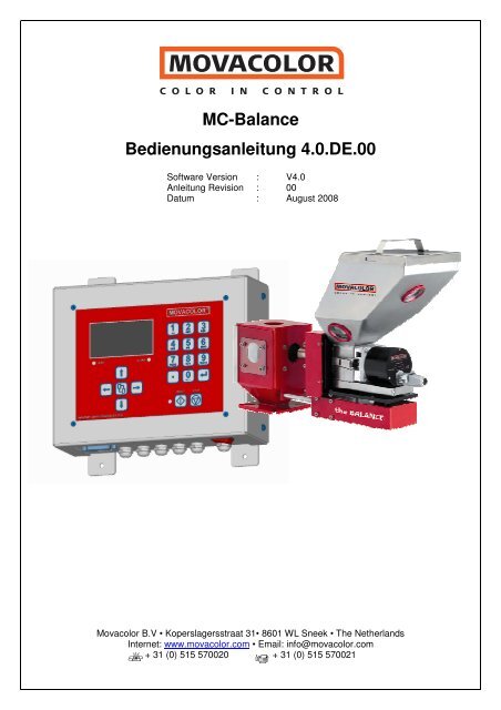 MC-Balance Bedienungsanleitung 4.0.DE.00