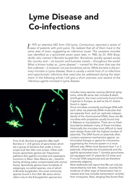 Lyme Disease and Co-infections - Cinak