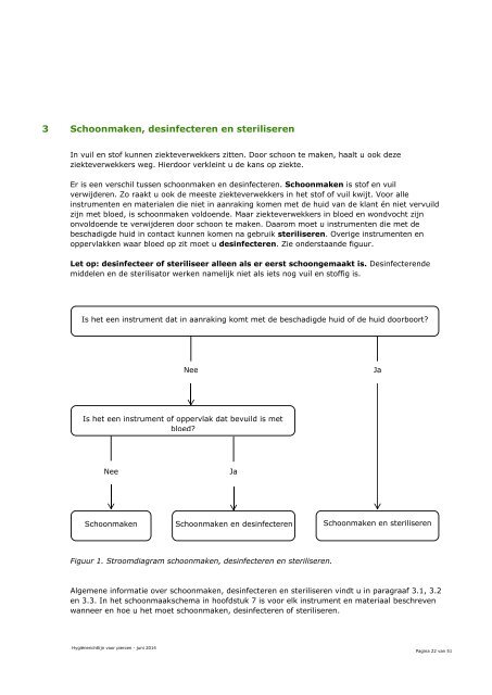 Hygiënerichtlijnen voor piercen - VGGM