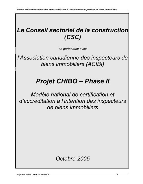 Modèle national de certification et d'accréditation - Association des ...