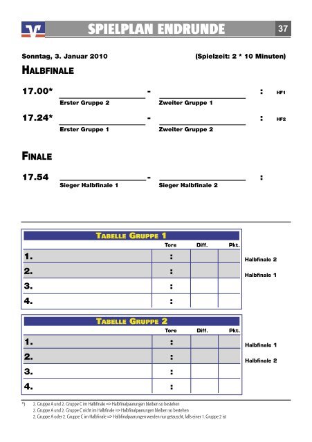 Telefon 02552 / 98919 - zur 24. Volksbank-Fußball-HKM