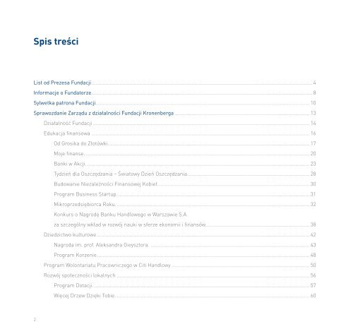 Raport z dziaÅaÅ spoÅecznych 2011, plik PDF - Citibank Handlowy