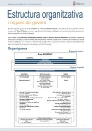 Estructura organitzativa i Ã²rgans de govern - Grup Sagessa