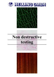 Non destructive testing