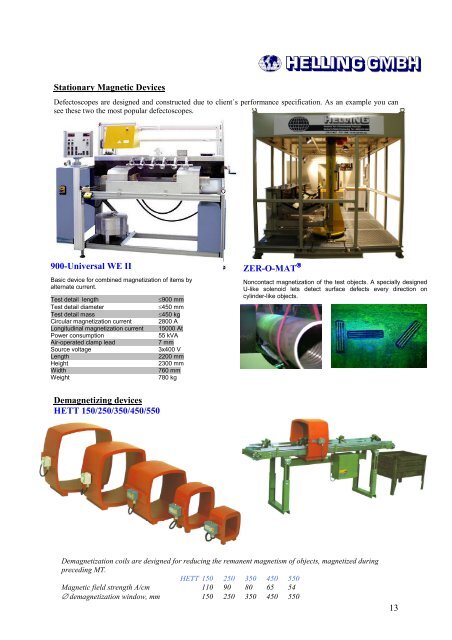 Non destructive testing