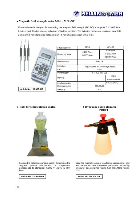 Non destructive testing