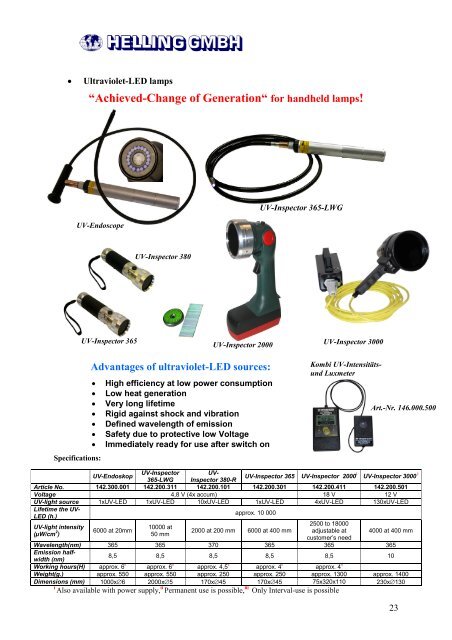 Non destructive testing