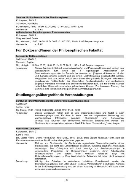 Fach Geschichte - Historisches Seminar - Leibniz Universität ...