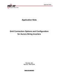 Grid Connections for Aurora Inverters - Matrix Energy