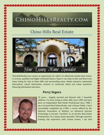 Chino Hills Real Estate