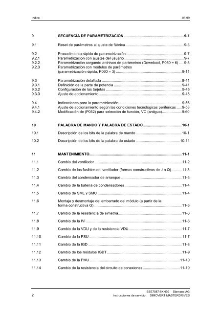 Onduladores, forma constr. en chasis CC-CA