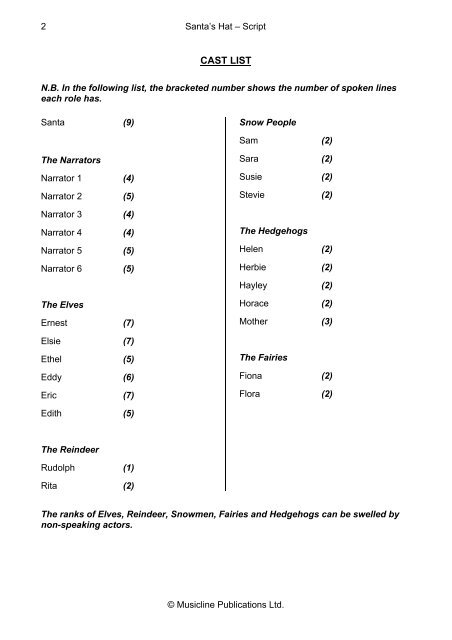 Santa's Hat Script - Musicline