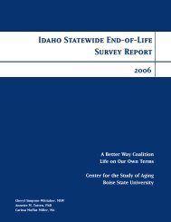 Full Report - Idaho End-of-Life Coalition