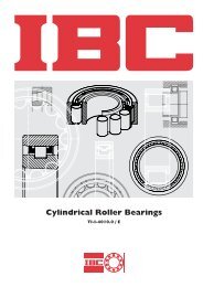 IBC Cylindrical Roller Bearings - Spekuma Kullager AB