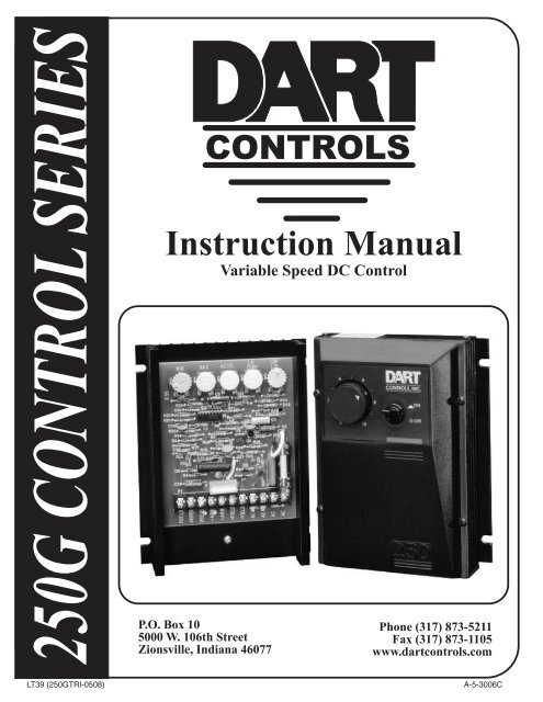 250G Manual 0102 - Dart Controls