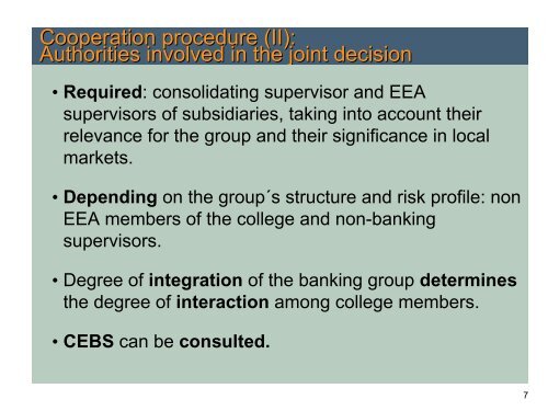 Presentation - European Banking Authority