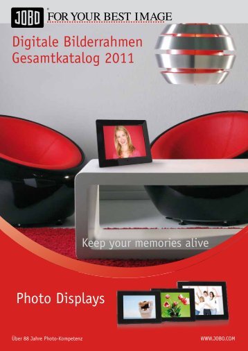 Photo Displays Digitale Bilderrahmen Gesamtkatalog 2011 - Jobo