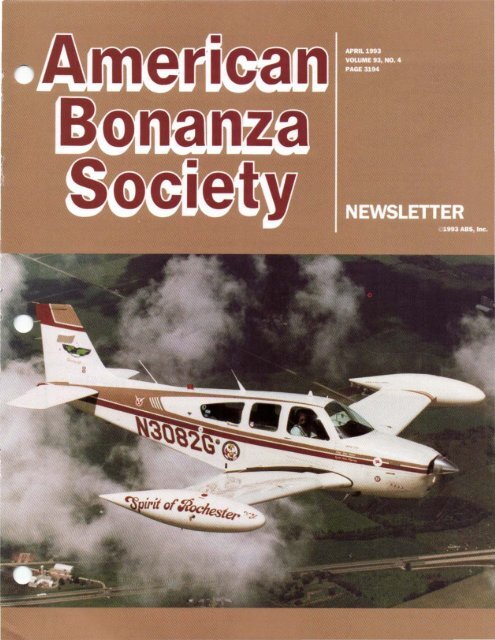 April 1993 - American Bonanza Society