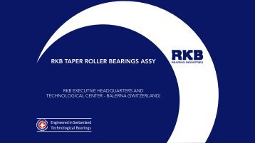 RKB TAPER ROLLER BEARINGS ASSY - RKB Bearing