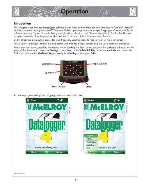 DL4 Operator's Manual (PDF) - McElroy Manufacturing, Inc.