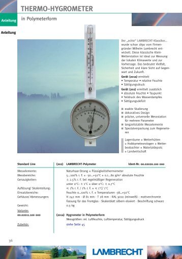 THERMO-HYGROMETER - metes technology GmbH