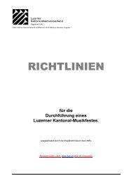 RICHTLINIEN - Luzerner Kantonal-Blasmusikverband