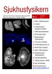 Nummer 3, 2011 - Svenska SjukhusFysikerFÃ¶rbundet
