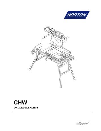 Clipper CHW Onderdelen - Saint-Gobain Abrasives