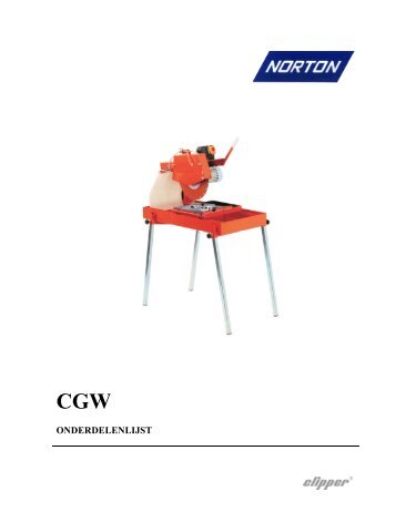 Clipper CGW TT Onderdelen - Saint-Gobain Abrasives