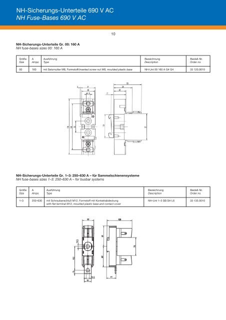 NH Sicherungs-Unterteile - EuroVolt