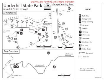 Underhill State Park Interactive Campground Map & Guide (pdf)