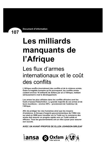 Les milliards manquants de l'Afrique - Oxfam-QuÃ©bec