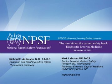 Download PDF - National Patient Safety Foundation