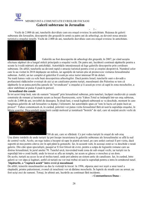 descarca revista - focsani.jewish.ro