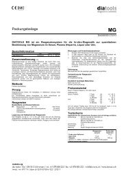 Packungsbeilage - diatools AG