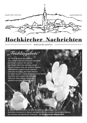 Hochkircher Nachrichten - Gemeindeverwaltung Hochkirch