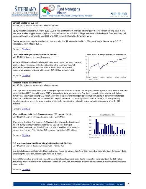 CLO NEWSLETTER - Sutherland Global Services