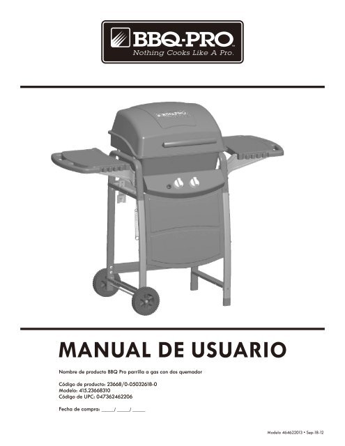 advertencia Char Broil Grills