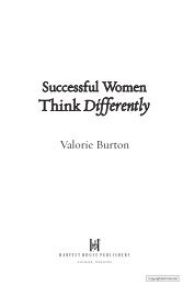 Successful Women Think Differently - Valorie Burton