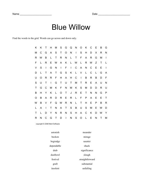 Blue Willow - Merit Software