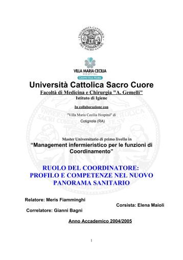 UniversitÃ  Cattolica Sacro Cuore - chittalink