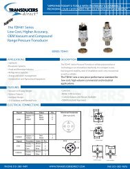 TDH41 Data Sheet - Transducers Direct
