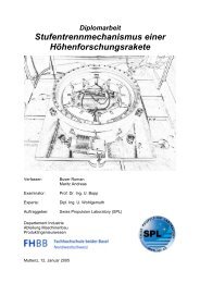 5 Konstruktion der Stufentrennung - Swiss Propulsion Laboratory
