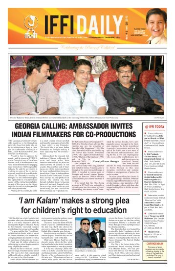 Day 4 - International Film Festival of India