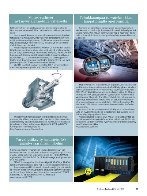 TeollisuusPartneri - Siemens