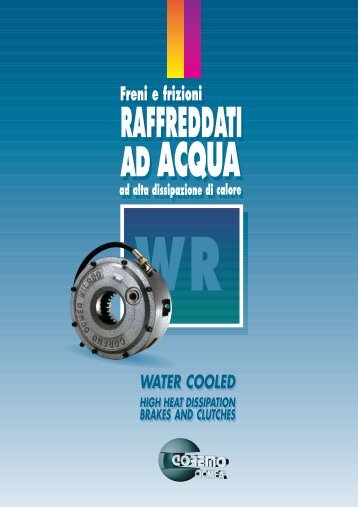 wr raffreddati ad acqua - Arten Freios e Embreagens Industriais