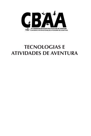 TECNOLOGIAS E ATIVIDADES DE AVENTURA - Rumo Aventura