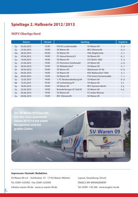 Hausmeisterdienste - SV Waren 09